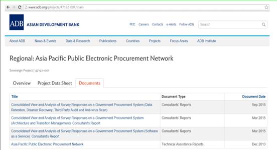 亞太地區電子化政府采購現狀調查
